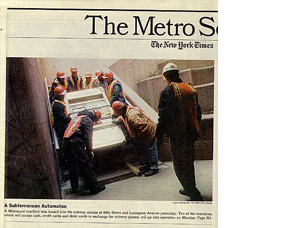 Metrocard Vending Machine